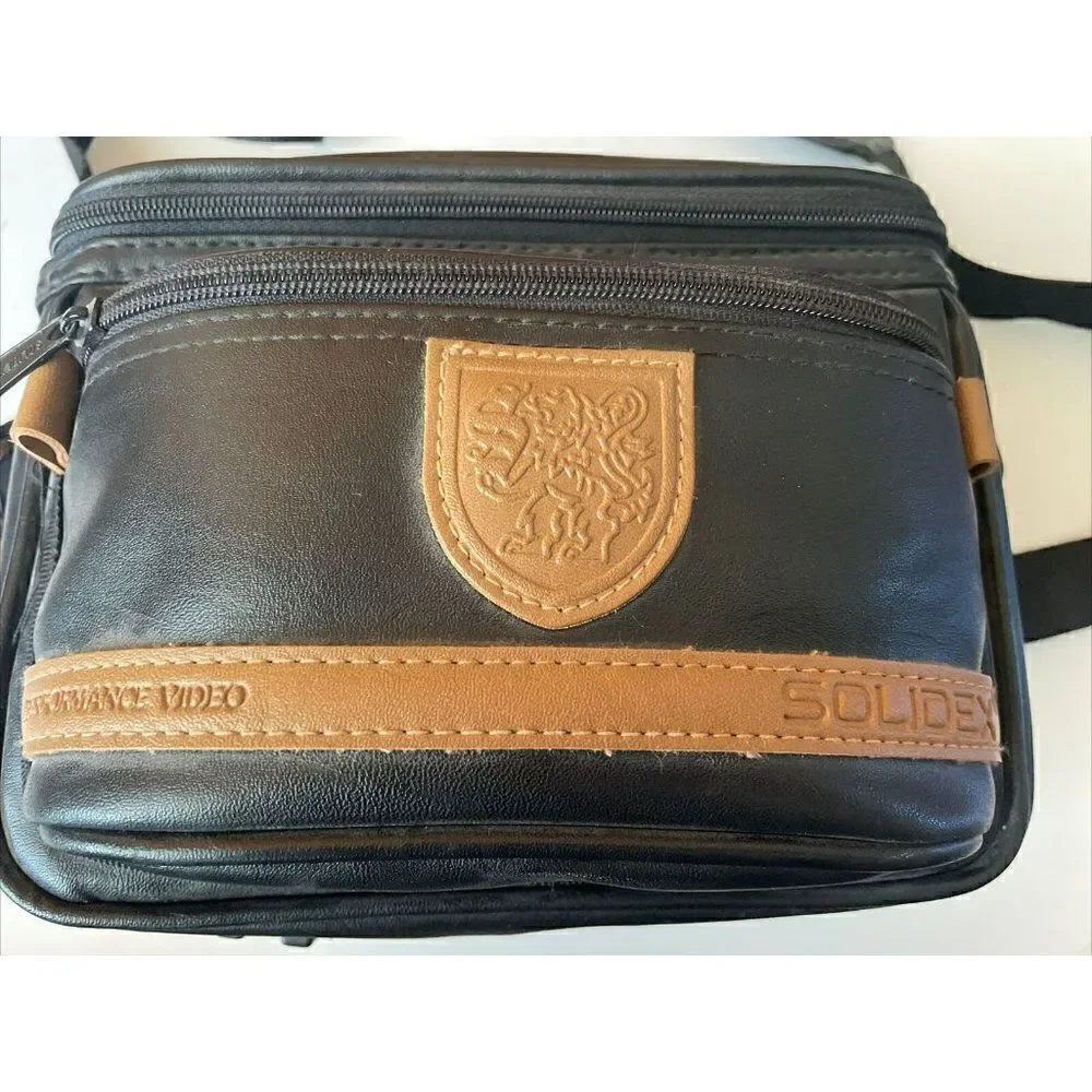Solidex Performance Video Black Leather Camera Bag 10